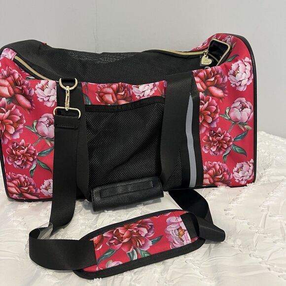BETSEY JOHNSON PET CARRIER PINK ROSES DOGS CATS UP TO 16LBS TSA APPROVED$138 NWT - Picture 5 of 11
